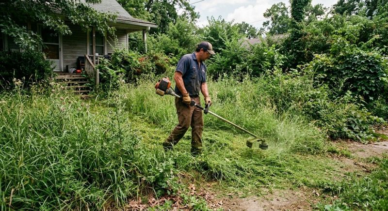 Overgrown Lawn Trimming in Bowie, MD