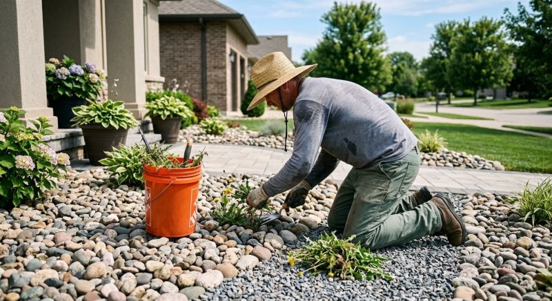 Rock Bed Weeding in Aiken, SC