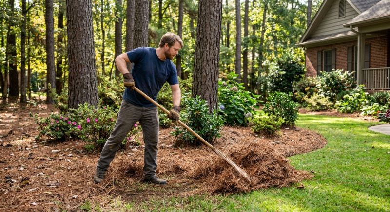 Pine Straw Raking in Ventura County, CA
