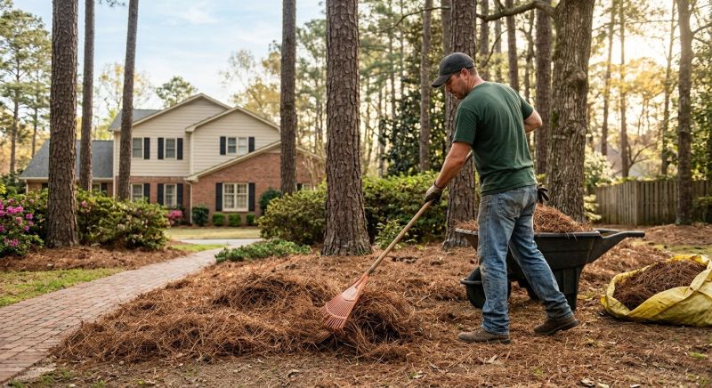 Pine Straw Raking in Ventura County, CA