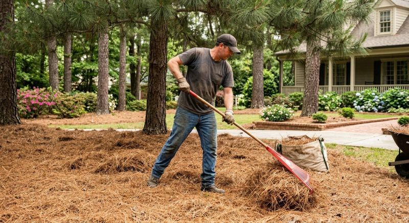 Pine Straw Raking in Ventura County, CA