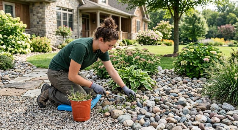 Rock Bed Weeding in Aiken, SC