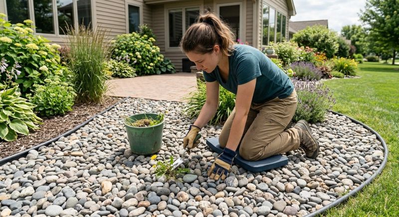 Rock Bed Weeding in Aiken, SC