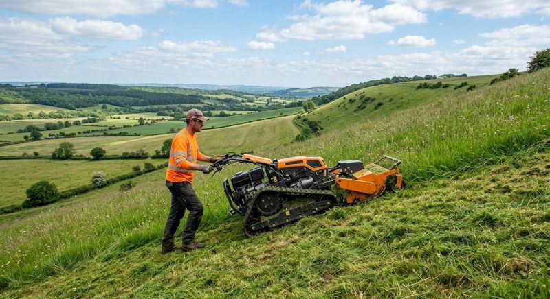 Slope Mowing in Bowie, MD